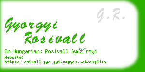 gyorgyi rosivall business card